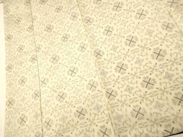 平和屋着物■本場村山大島紬 花菱文 正絹 逸品 AABF8461fw - Image 3
