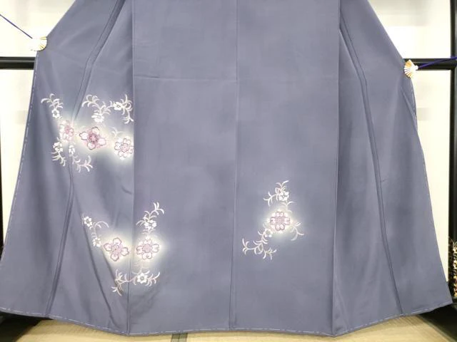 平和屋着物●訪問着 刺繍 舞花文 暈し染め 金彩 正絹 逸品 AABF9019ck - Image 3