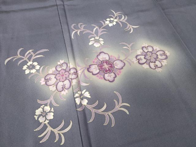 平和屋着物●訪問着 刺繍 舞花文 暈し染め 金彩 正絹 逸品 AABF9019ck - Image 4