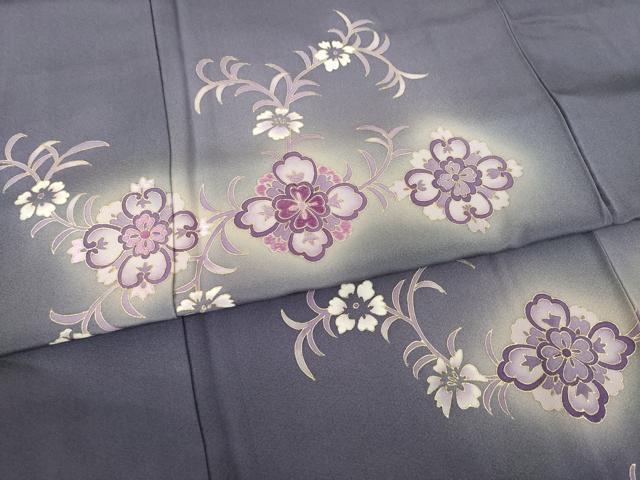 平和屋着物●訪問着 刺繍 舞花文 暈し染め 金彩 正絹 逸品 AABF9019ck - Image 5
