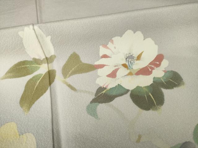 平和屋着物●二代目清次郎 手描き 訪問着 草花文 暈し染め 正絹 逸品 未使用 AABF9629ck - Image 6
