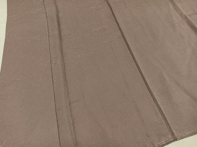 平和屋着物●上質な色無地 草花地紋 鳩羽鼠色 正絹 逸品 未使用 AABG0413ph - Image 4