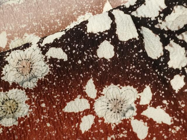 平和屋着物●訪問着　辻が花　絞り　暈し染め　正絹　逸品　CABC6676yc - Image 7