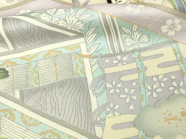 平和屋着物■豪華振袖 風景草花文 暈し染め 正絹 逸品 DABC0438sf - Image 5