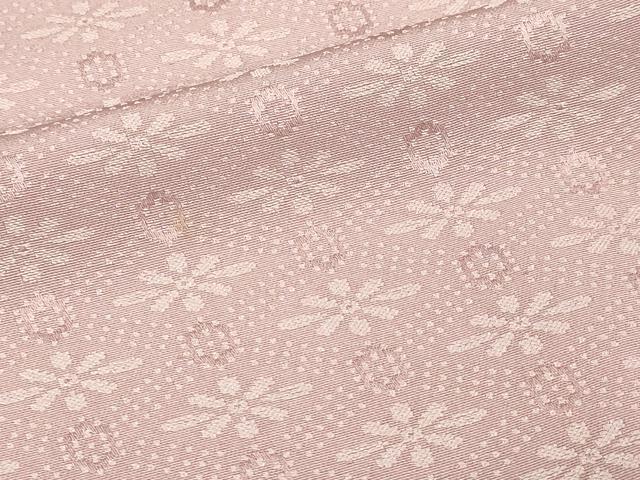 平和屋着物■上質な色無地 花菱文 紅藤色 正絹 逸品 DABC0447sf - Image 4