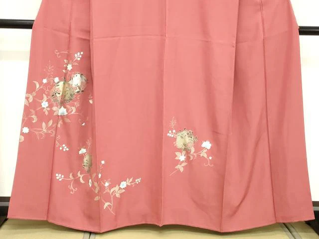 平和屋着物■訪問着 更紗花丸文 金銀彩 正絹 逸品 DABC4949cd - Image 3