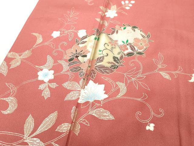 平和屋着物■訪問着 更紗花丸文 金銀彩 正絹 逸品 DABC4949cd - Image 4